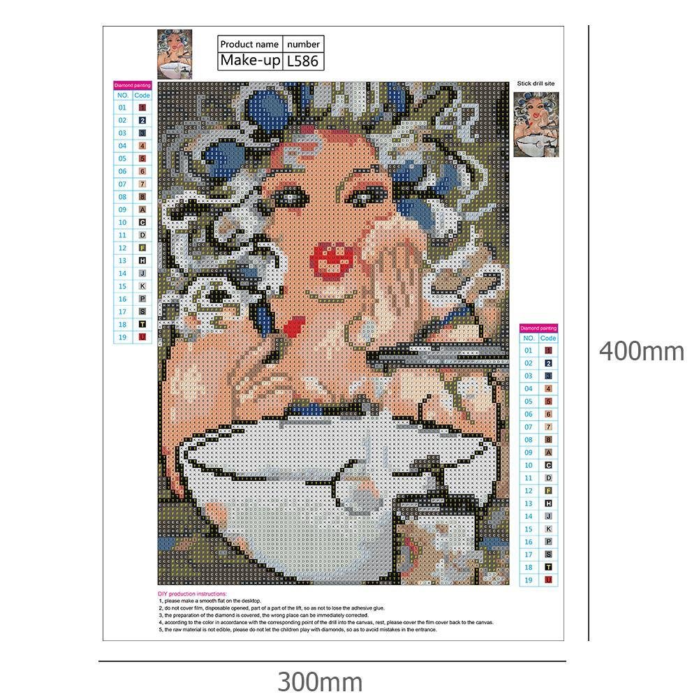 Diamond Painting - Full Round - Cleaning Face