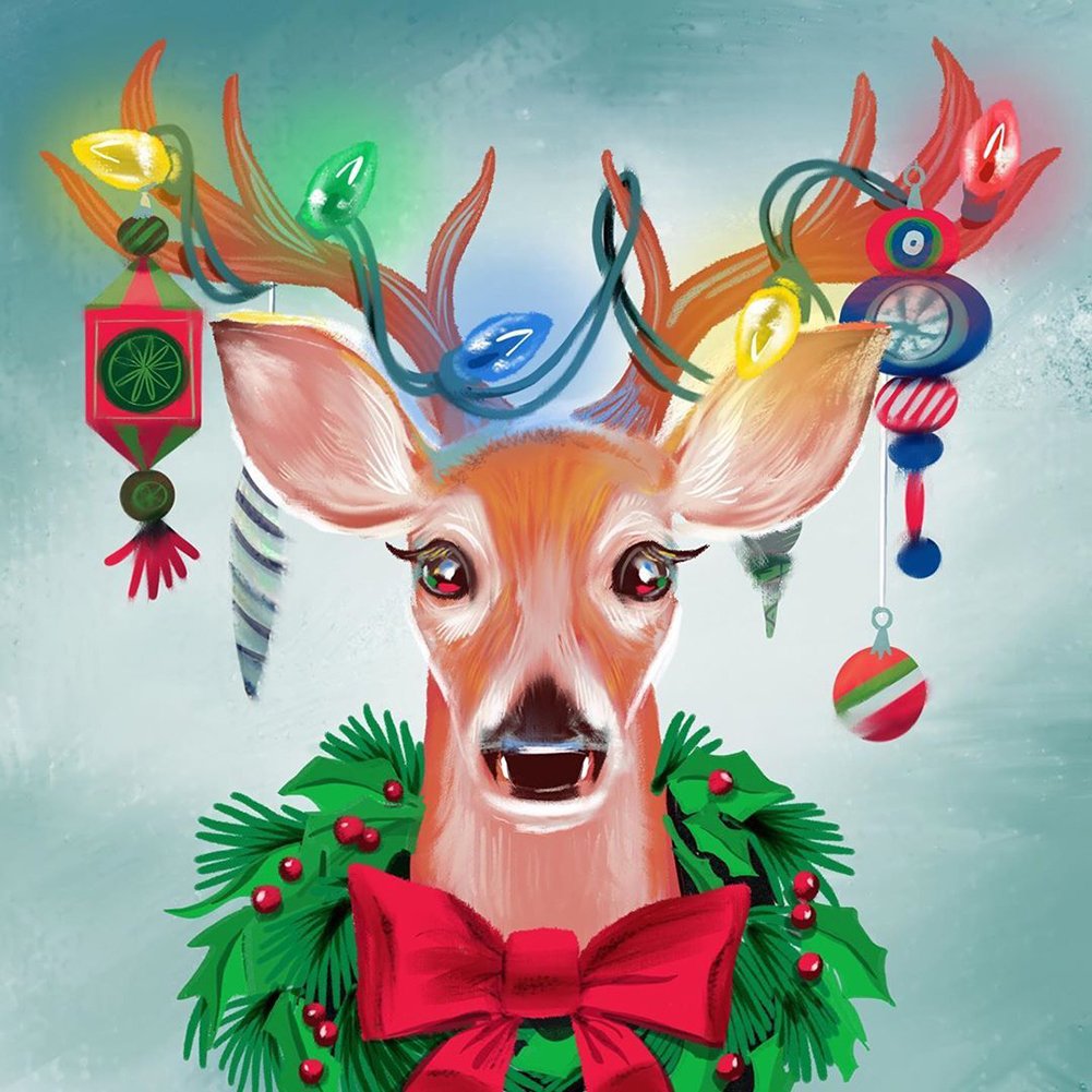 Diamond Painting - Full Round - Lucky Deer
