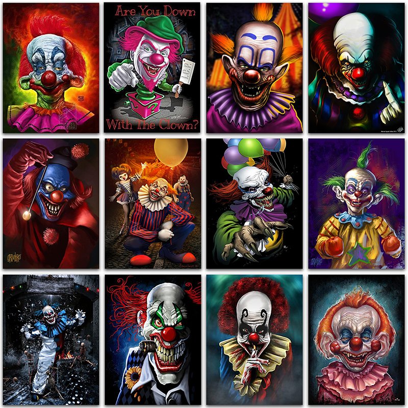 Joker Clown Diamond Mosaic Embroidery Kit