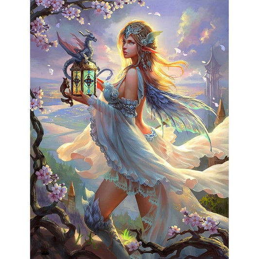 14ct Stamped Cross Stitch Girl(46*36cm)