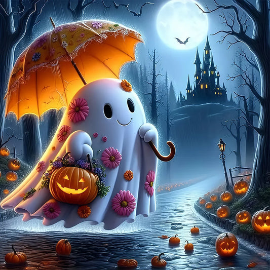 Diamond Painting - Full Round / Square - Halloween Night Ghost