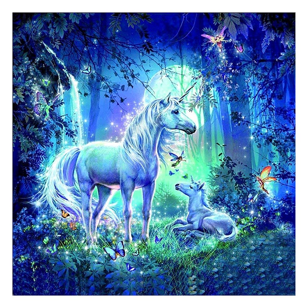 11ct Stamped Cross Stitch Horn Horse(36*36cm)