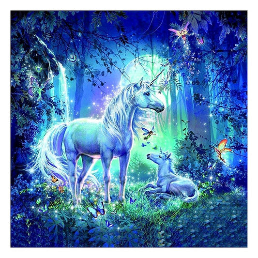 11ct Stamped Cross Stitch Horn Horse(36*36cm)