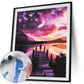 Paint By Number Craft Home Wall Decor Oil Painting Bridge Coast