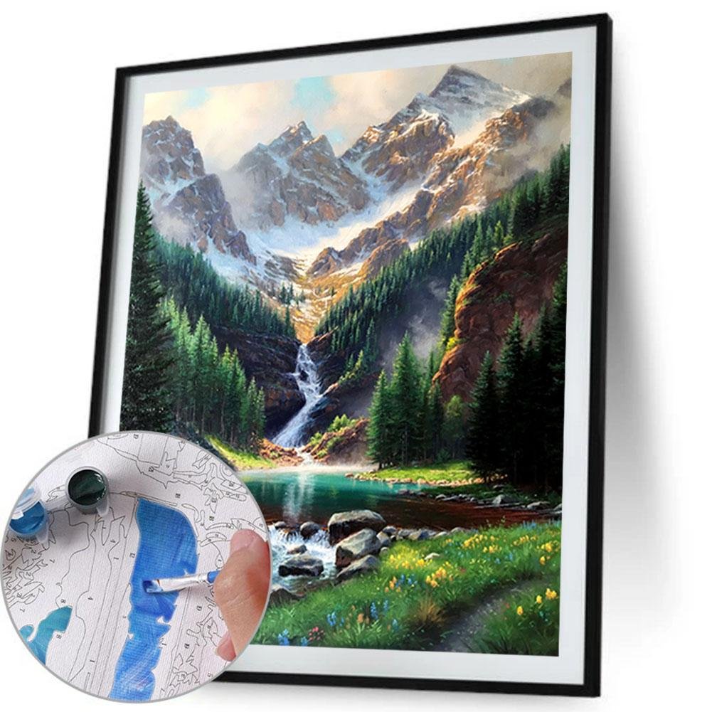 Paint By Number - Oil Painting - Snow Mountain (40*50cm) A
