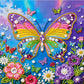 DIY Pearl Painting With Frame - Handmade Self-Adhesive Pearls - Butterfly (25*25cm) E