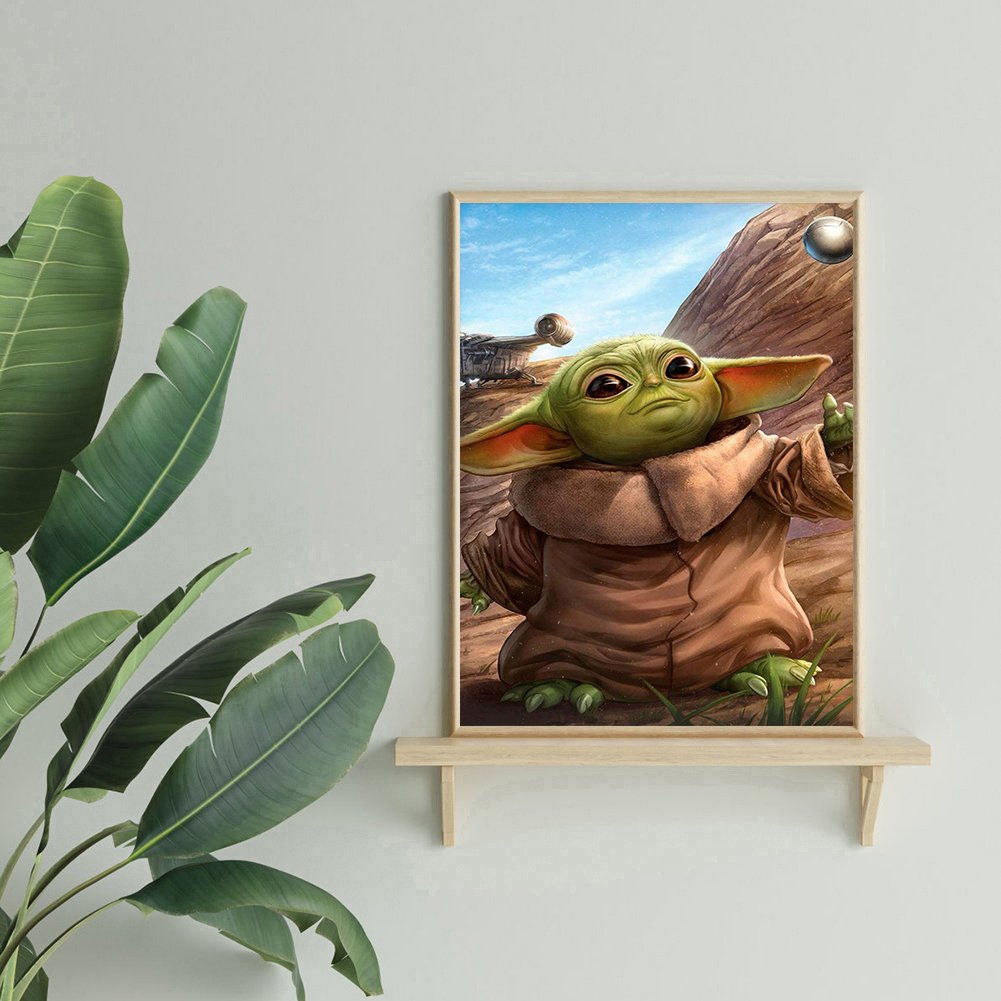 Diamond Painting - Full Round - Yoda H