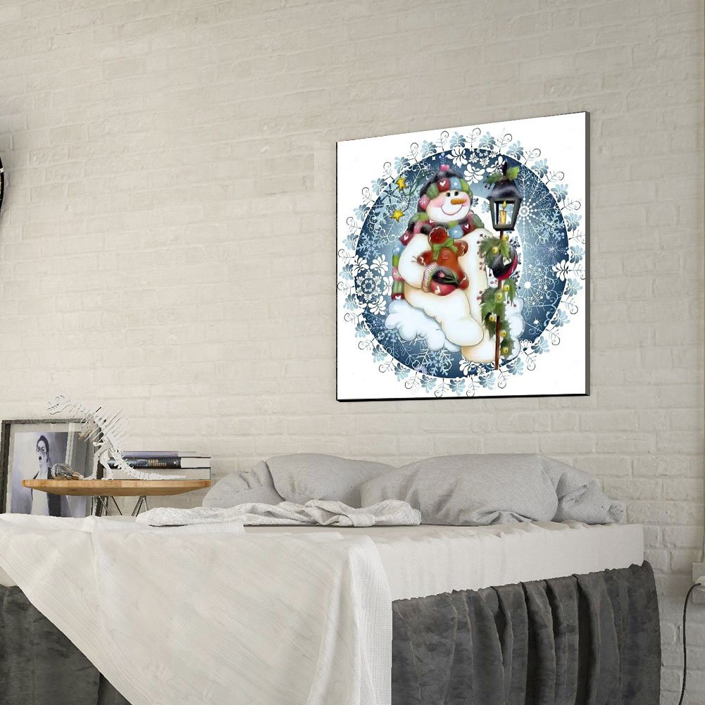 Diamond Painting - Full Round - Snowman B