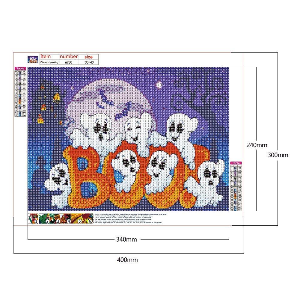5D DIY Diamond Painting Kit - Full Round - Booo Elf