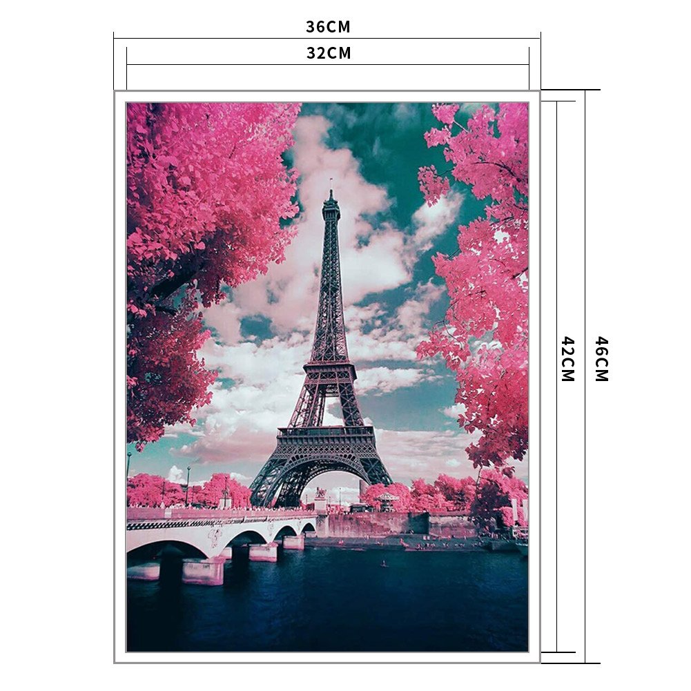 14ct Stamped Cross Stitch - Eiffel Tower(46*36cm)