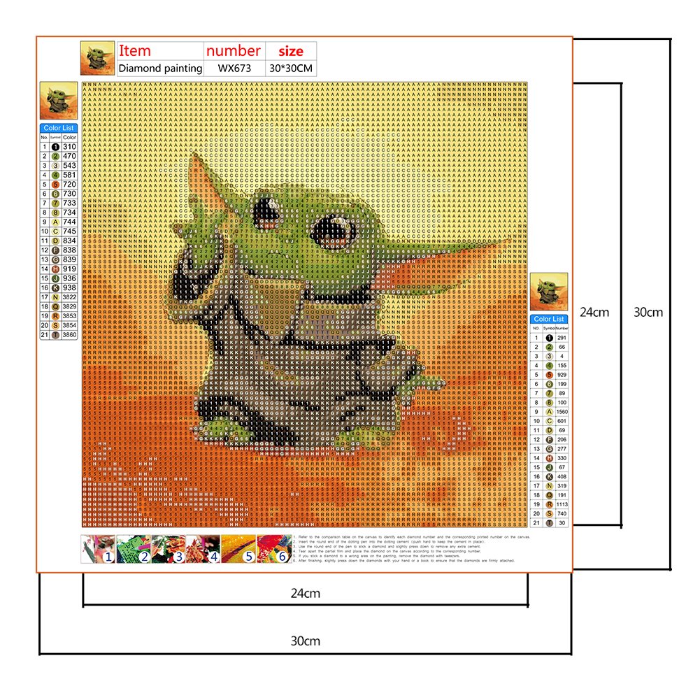 Diamond Painting - Full Round - Green Monster A
