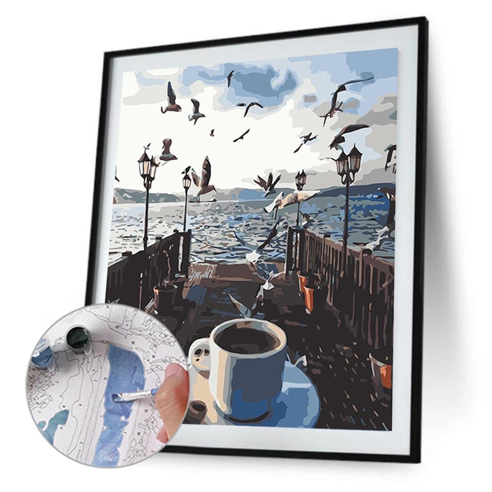 Paint By Number - Oil Painting - Seaside Bird (40*50cm)