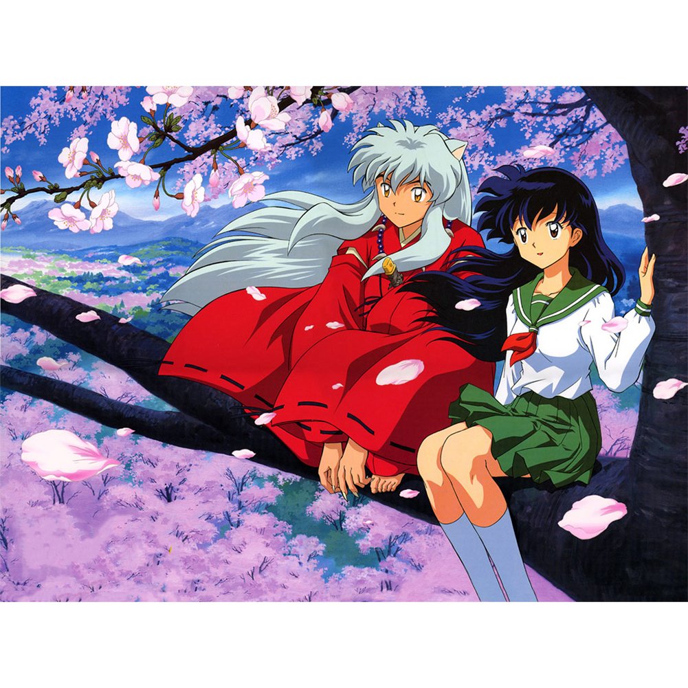 5D Diy Diamond Painting Kit Full Round Beads Inuyasha