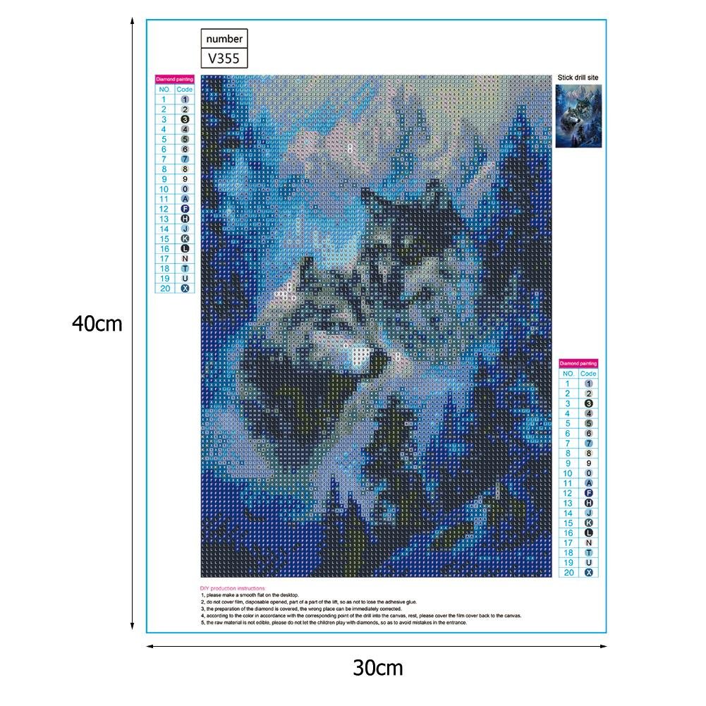Diamond Painting - Full Round - Forest Wolf