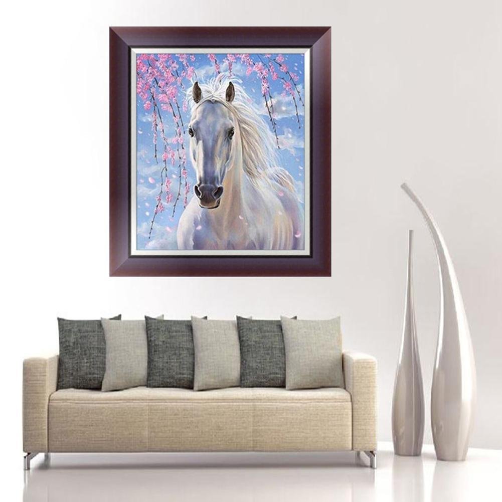 5D Diy Diamond Painting - Partial Round - Horse
