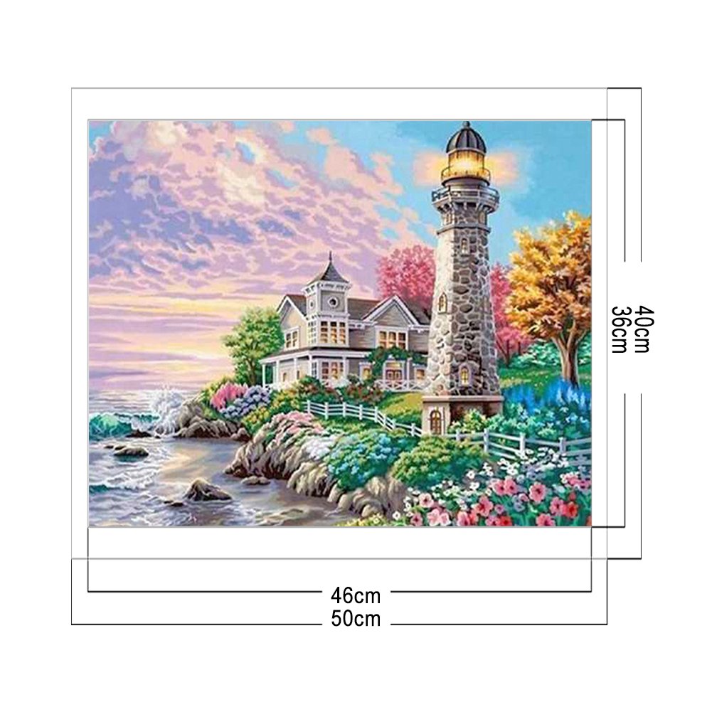 11ct Stamped Cross Stitch - Lighthouse (40*50cm) A