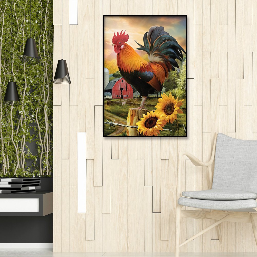 Diamond Painting - Full Round - Rooster A