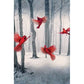 5D Diy Diamond Painting Kit Full Round Beads Red Birds
