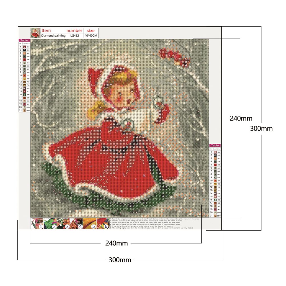 Diamond Painting - Full Round - Little Girl 40*40cm