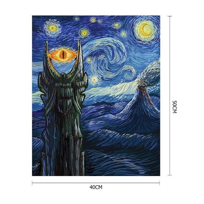 Lord of the Rings Hand Painted Acrylic Wall Art Craft  
