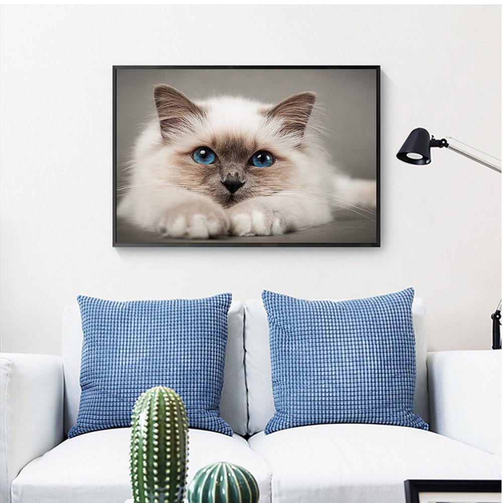 5D DIY Diamond Painting Kit - Full Round - Birman Cat