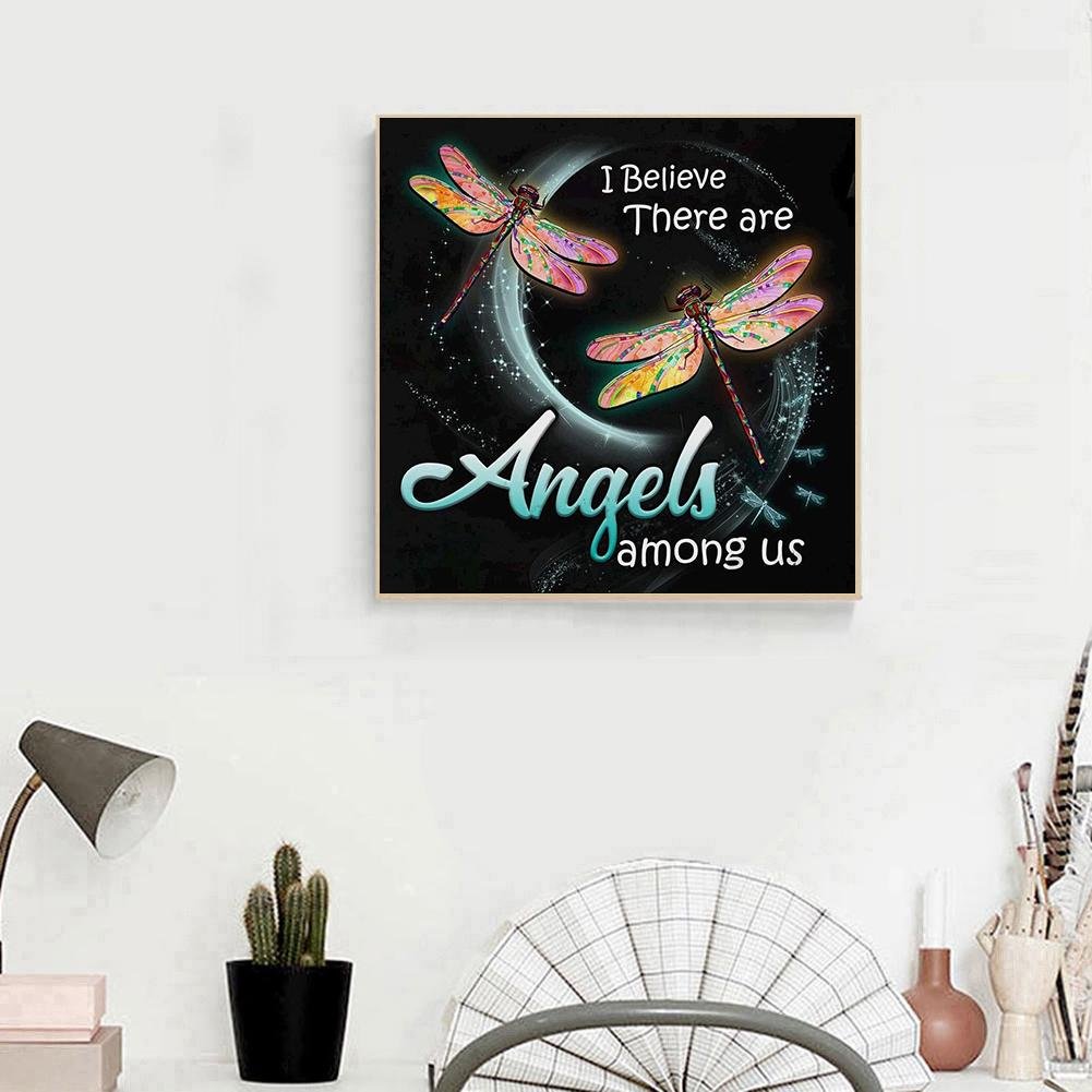 5D DIY Diamond Painting Kit - Full Round - Dragonfly B