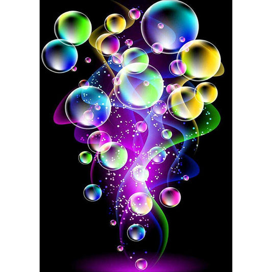 5D Diy Diamond Painting Kit Full Round Beads Bubble Circle