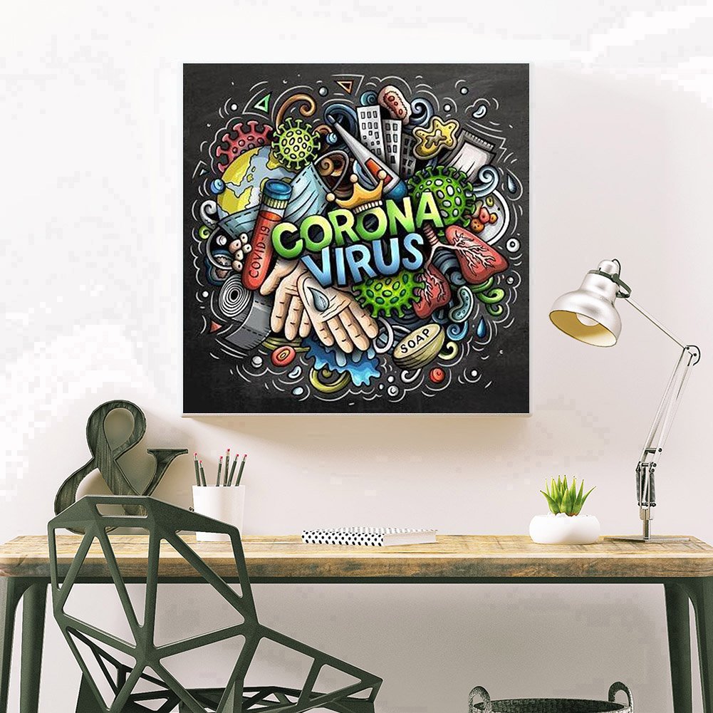 Diamond Painting - Full Round -  Abstract Word