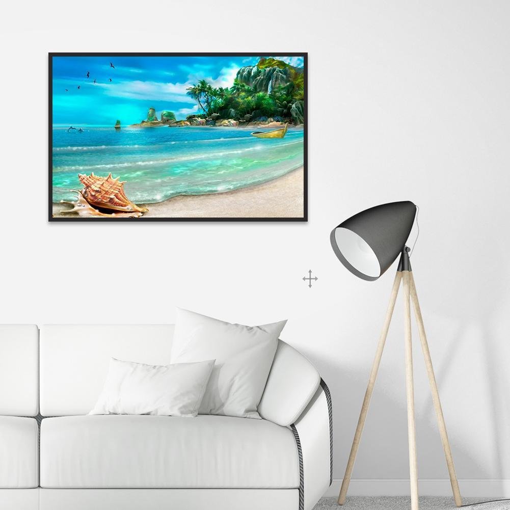 Diamond Painting - Full Round - Sea Beach View