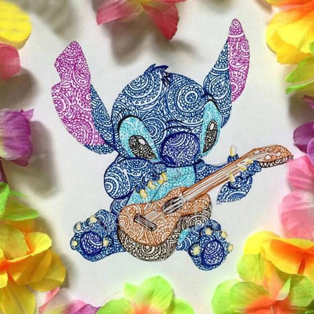 5D DIY Full Drill Diamond Painting Cartoon Stitch Rhinestones Mosaic Kits Home Wall Decor