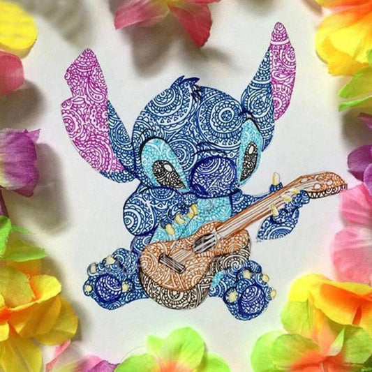 5D DIY Full Drill Diamond Painting Cartoon Stitch Rhinestones Mosaic Kits Home Wall Decor