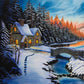 Diamond Painting - Full Round - Snow House