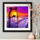 Diamond Painting - Full Round - Bottle Sunset Horsing Man
