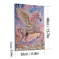 DIY Pearl Painting With Frame - Handmade Self-Adhesive Pearls - Unicorn (30*40cm) A