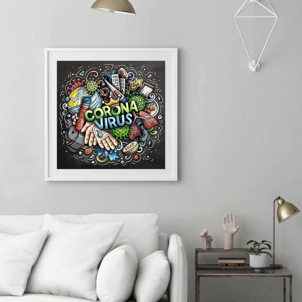 Diamond Painting - Full Round -  Abstract Word