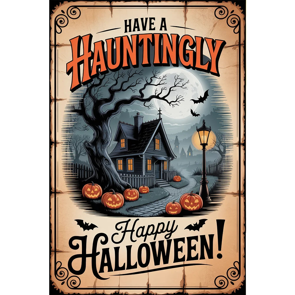 Diamond Painting - Full Round / Square - Happy Halloween Night (30*45cm)