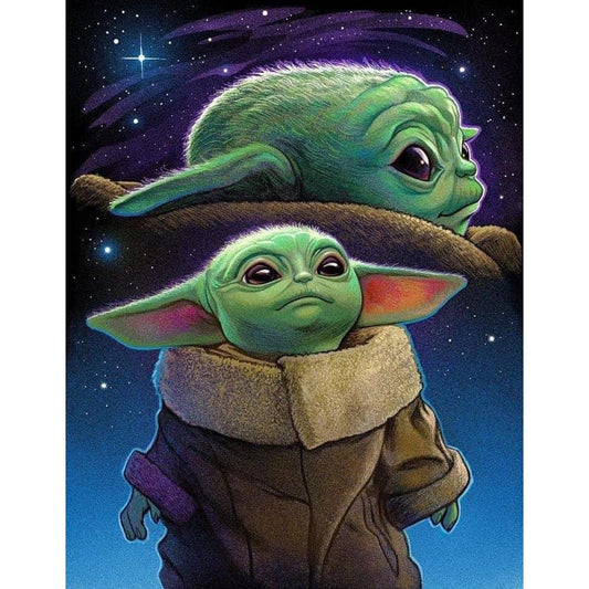 5D Diy Diamond Painting Kit Full Round Beads Yoda