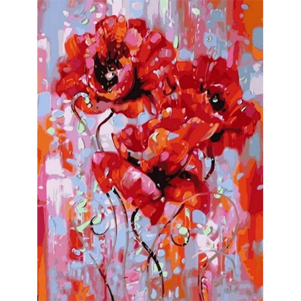 Diamond Paintings Art Full Drill Poppy Flower