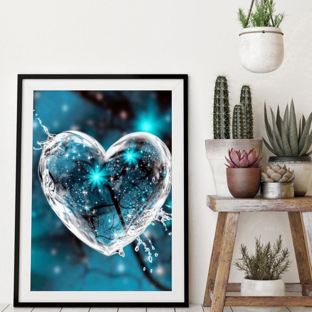 Diamond Painting - Full Round - Heart B