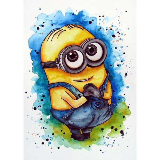 5D Diy Diamond Painting Kit Full Round Beads Minions