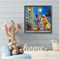 Diamond Painting - Full Round / Square - Dog and Girl H