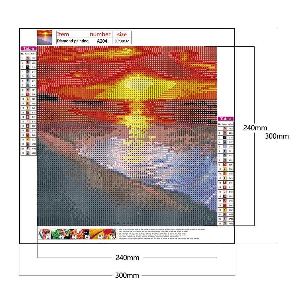 Diamond Painting - Full Round - Sunset Sea C