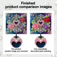 DIY Pearl Painting With Frame - Handmade Self-Adhesive Pearls - Flower (25*25cm) E
