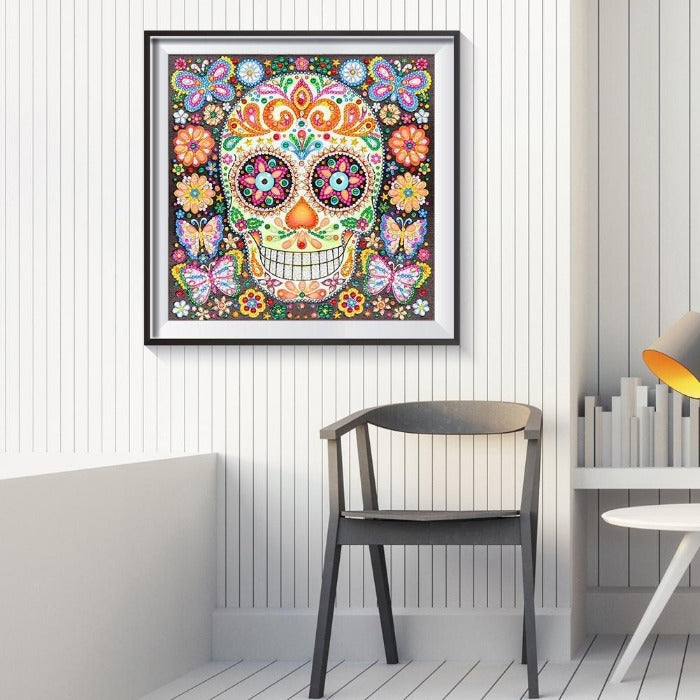 DIY 5D Crystal Rhinestone Diamond Painting Kit Skull Head