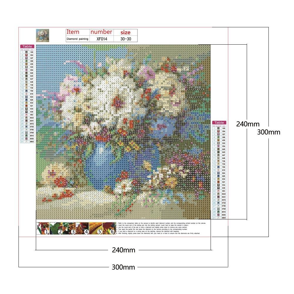 Diamond Painting - Full Round - Flowers A