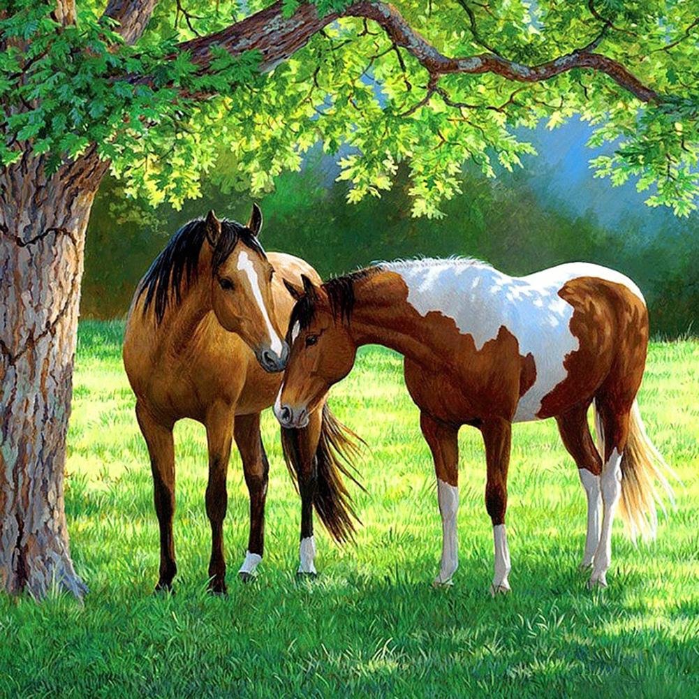 Diamond Painting - Full Round - Horses A