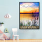 11ct Stamped Cross Stitch - Lakeside Sunset(36*46cm)