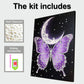 DIY Pearl Painting With Frame - Handmade Self-Adhesive Pearls - Butterfly (30*40cm) C