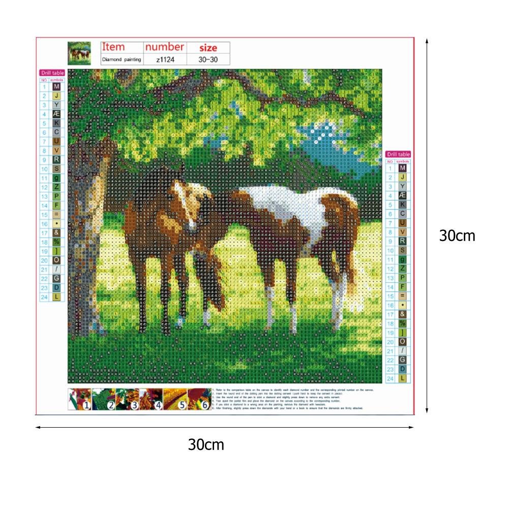 Diamond Painting - Full Round - Horses A