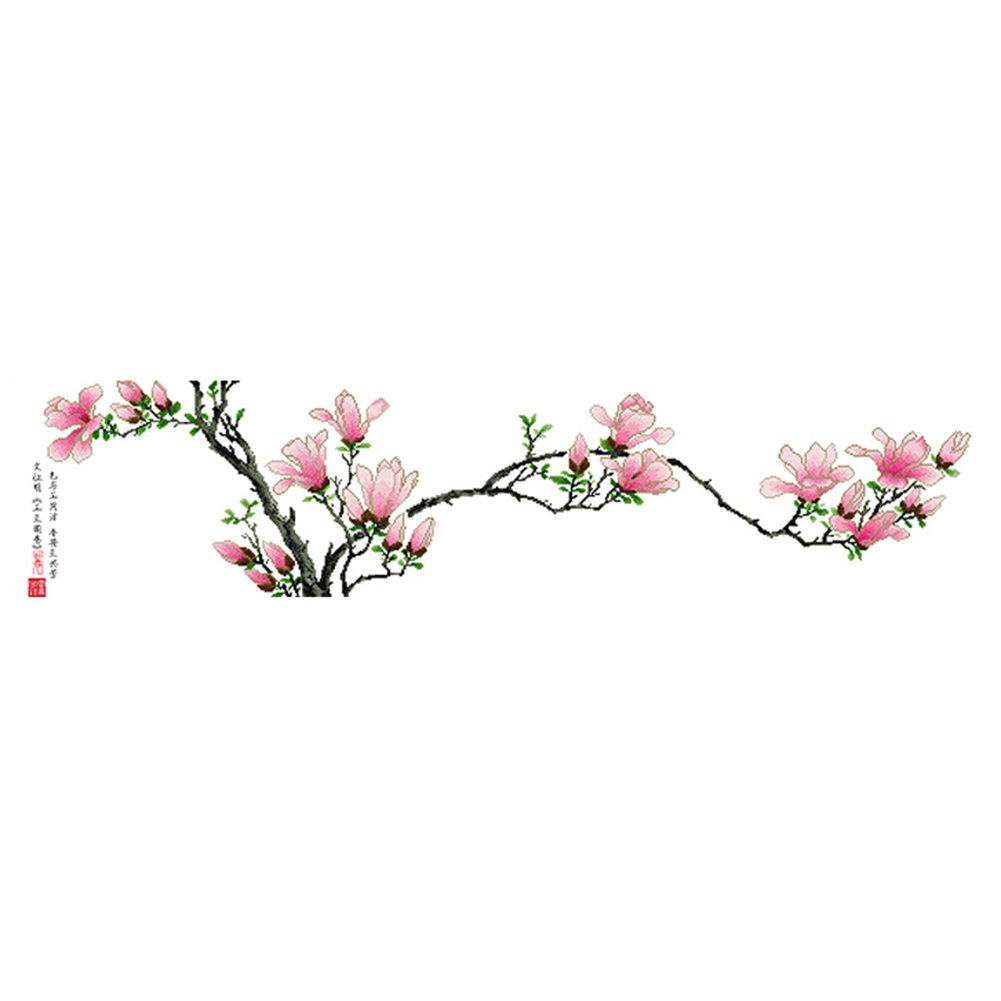 11ct Stamped Cross Stitch Flower (140*37cm)